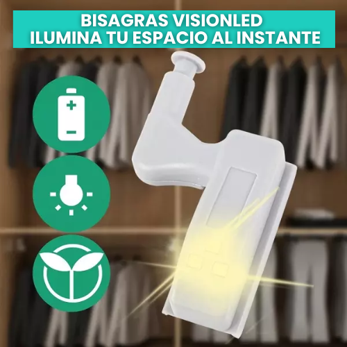 Bisagras VisionLed | Ilumina Tus Espacios al Instante x6💡💯