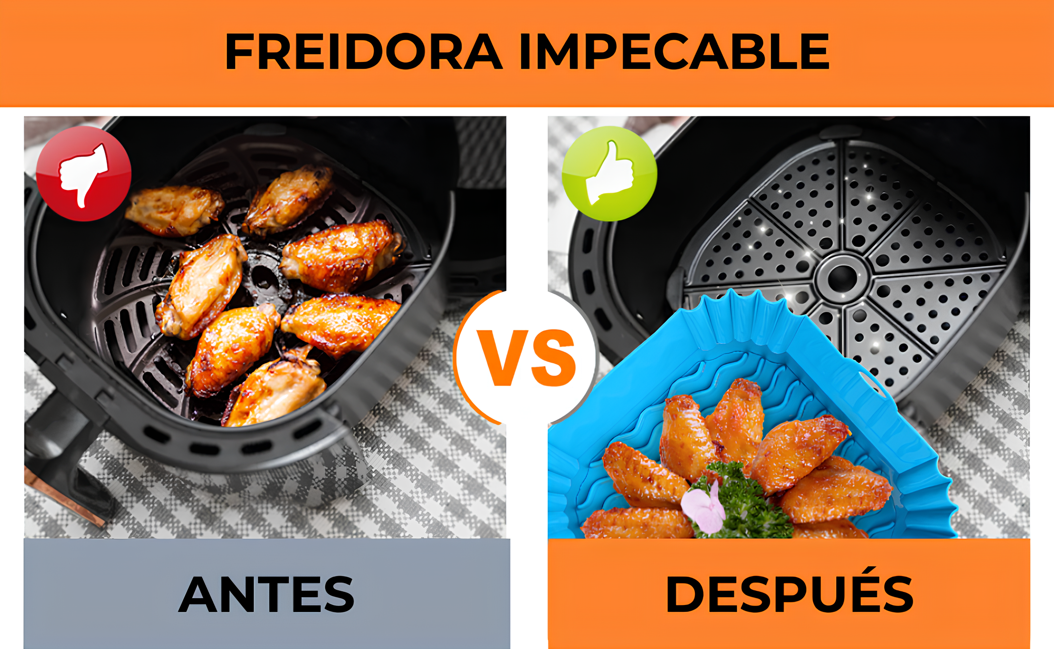 Molde Silicona EasyFry | Limpieza Sin Esfuerzo para tu Airfryer 👌💯 50% de DESCUENTO