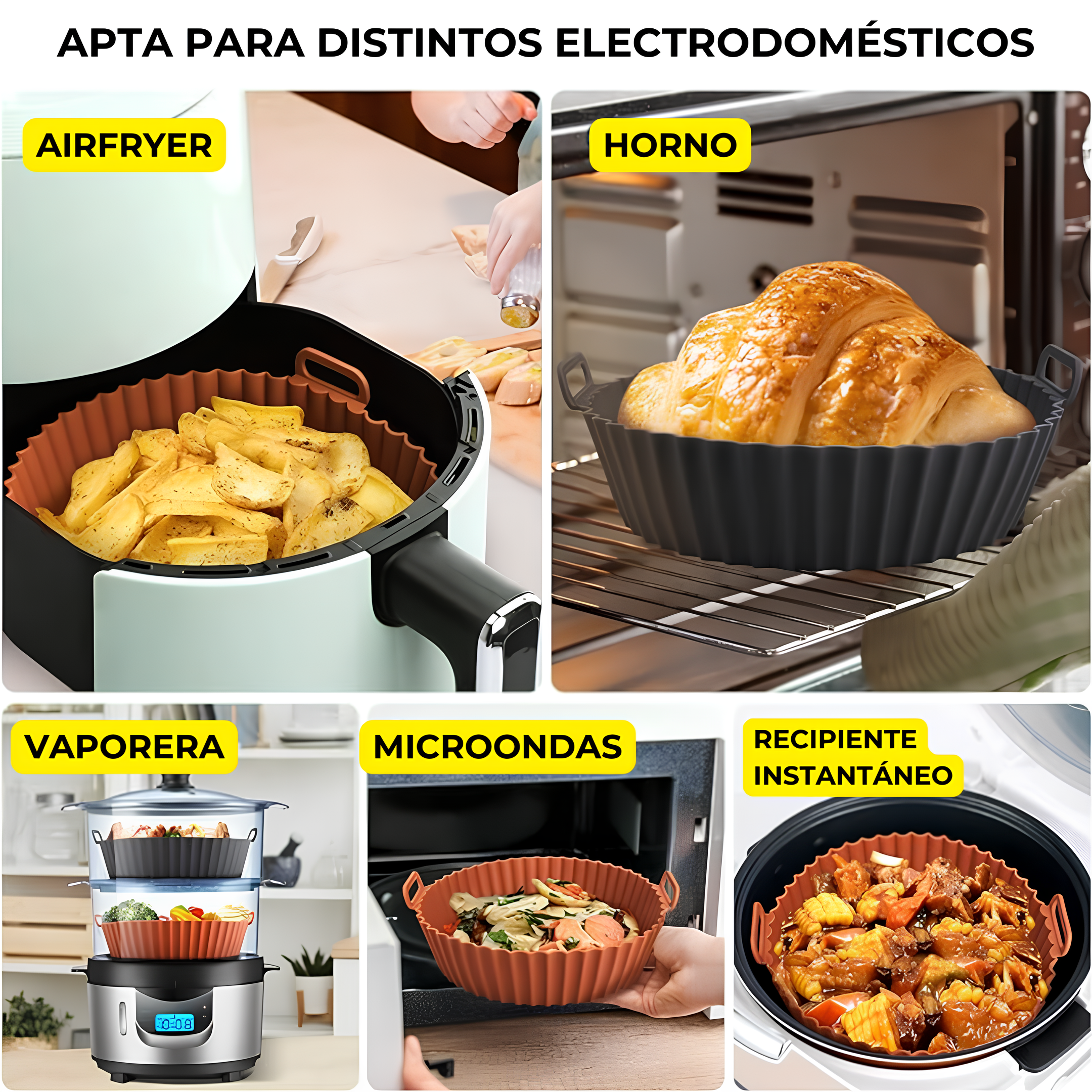 Molde Silicona EasyFry | Limpieza Sin Esfuerzo para tu Airfryer 👌💯 50% de DESCUENTO