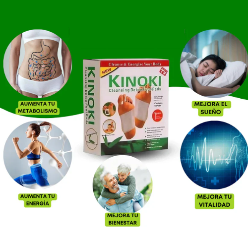 Parches Desintoxicantes Kinoki | Libera tu cuerpo de toxinas mientras duermes😴🍃