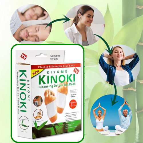 Parches Desintoxicantes Kinoki | Libera tu cuerpo de toxinas mientras duermes😴🍃