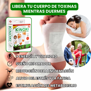 Parches Desintoxicantes Kinoki | Libera tu cuerpo de toxinas mientras duermes😴🍃