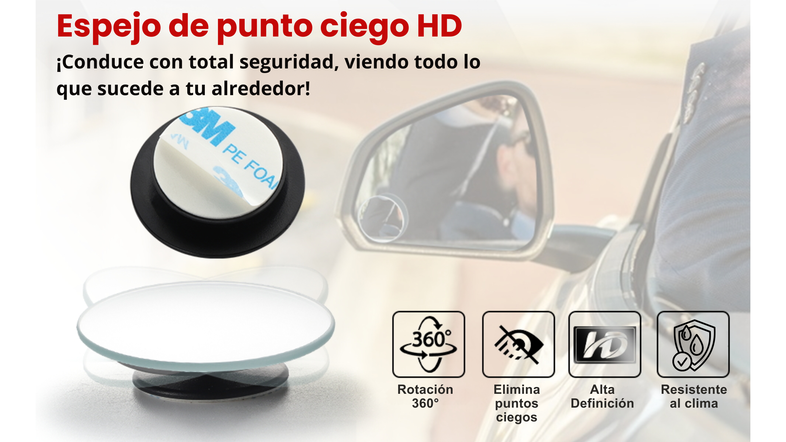 Espejo Retrovisor ViewMax360| Máxima visibilidad, conducción sin riesgos🚗💯