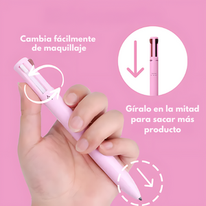 BeautyGlam Lápiz 4 en 1  | Maquillaje Perfecto por Más de 24 Horas con Tan Solo Un Producto💎😍