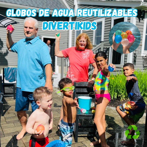 Globos de Agua Reutilizables DIVERTIKIDS | Diversión Sin Desorden🎈😁