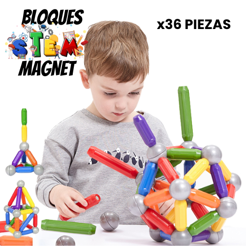 Bloques STEMAGNET | Diseña, construye y aprende jugando🧩🧲