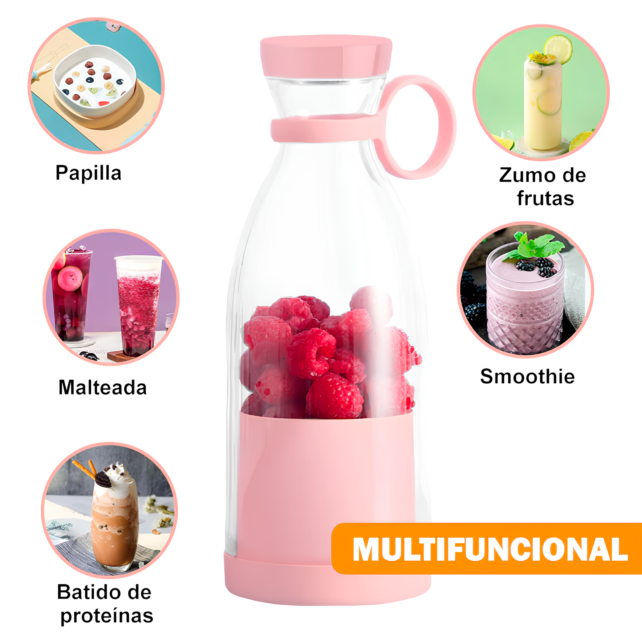 Mini Licuadora SmoothieBlend | Batidos frescos en cualquier lugar 🥤💯