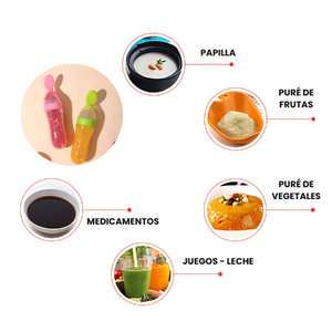 Cuchara Biberón BabySpoon | Alimenta a tu Bebé de forma Fácil y Segura Sin Desorden 👩‍🍼🍼